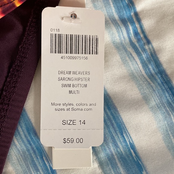 Bleu Rod Beattie Sarong Banded Hipster Bikini Bottoms - Picture 2 of 4